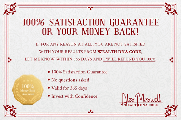 Wealth DNA Code-Money-Back-Guarantee